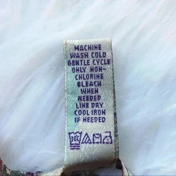 American Rag Sheer Ruffled V Neck Floral Tank Top - Picture 8 of 8